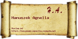 Hanuszek Agnella névjegykártya
